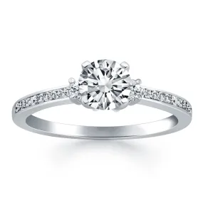 14k White Gold Diamond Accent Engagement Ring-rxd60761y28bt