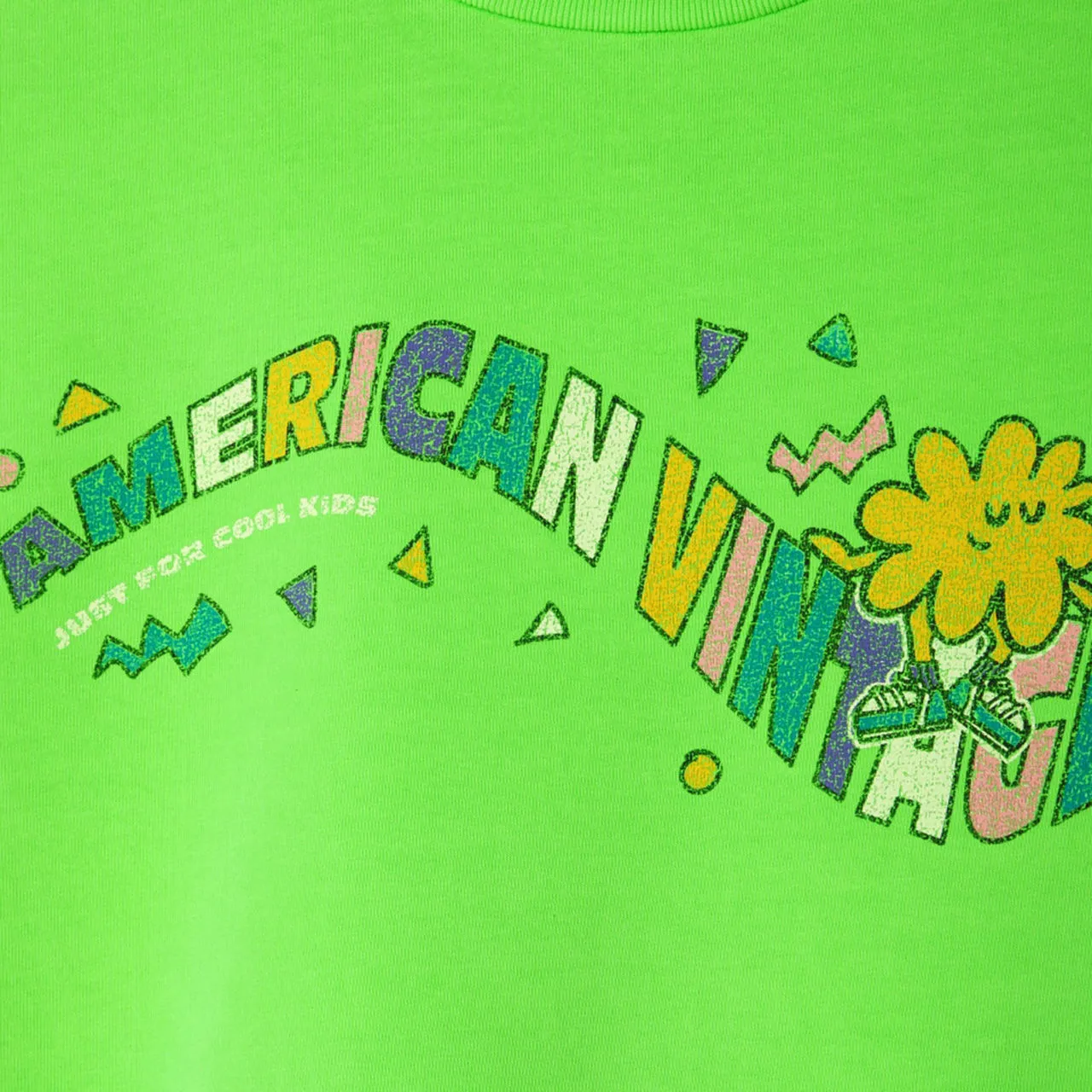 AMERICAN VINTAGE Fizvalley Printed Logo T-Shirt - Green