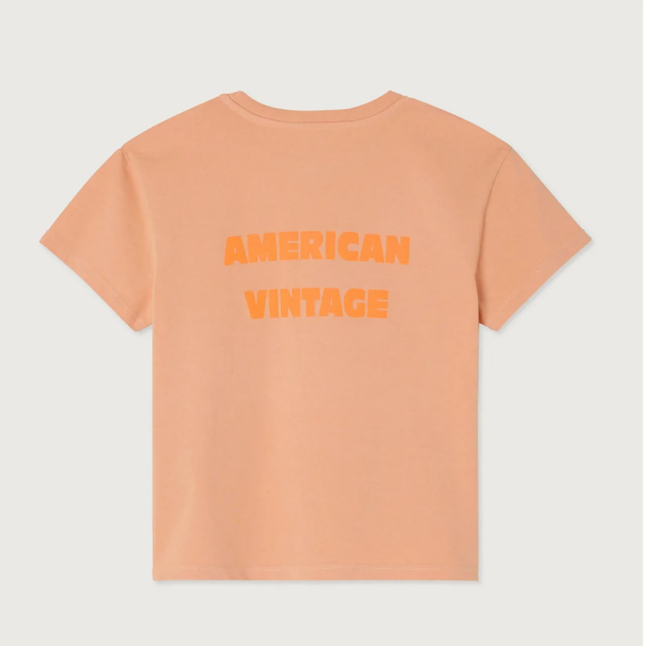 AMERICAN VINTAGE Fizvalley Surf Logo T-Shirt - Orange