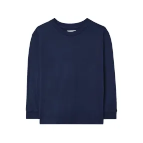 AMERICAN VINTAGE Gamipy Solid Long-Sleeved T-Shirt - Navy