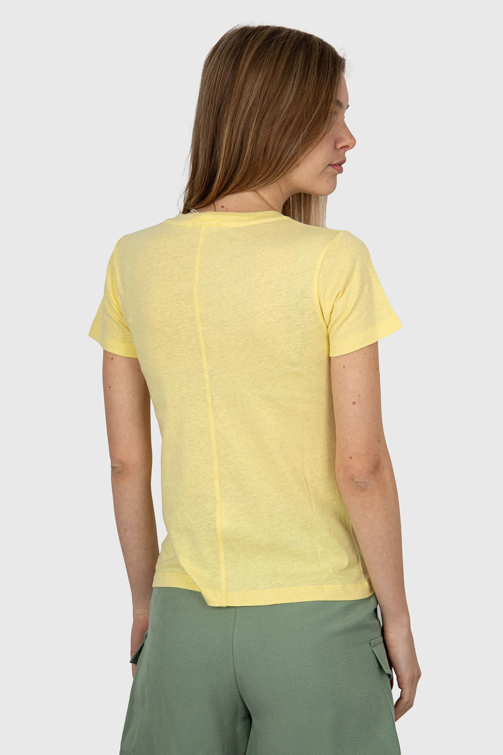 American Vintage T-Shirt Gamipy Cotone Giallo