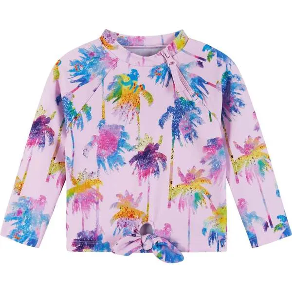 Andy & Evan Infant Palm Tree Print Rashguard Set