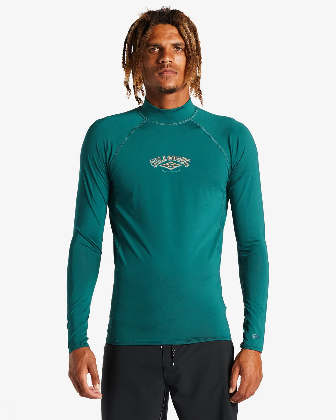 Arch Diamond Long Sleeve Upf 50 Rashguard - Dark Teal