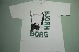 Bjorn Borg Diadora Hang Ten Two Feet Ahead Vintage 80's 1988 Tennis T-Shirt