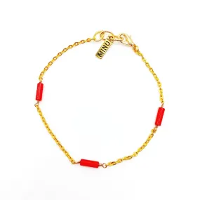 Coral Accent Bracelet