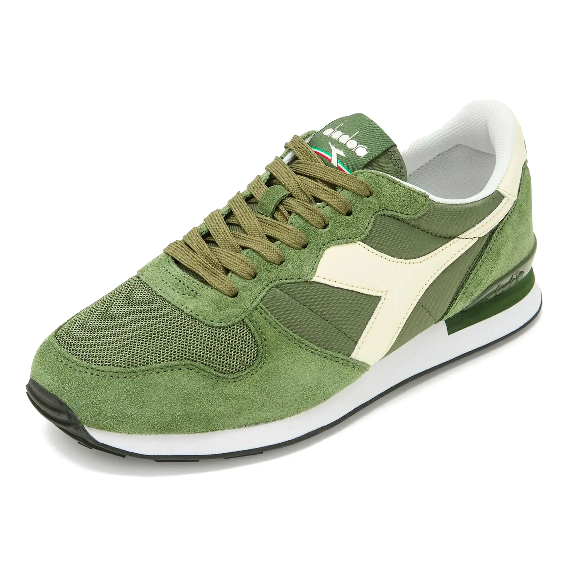 Diadora Camaro Trainers - Olivine / Whisper White