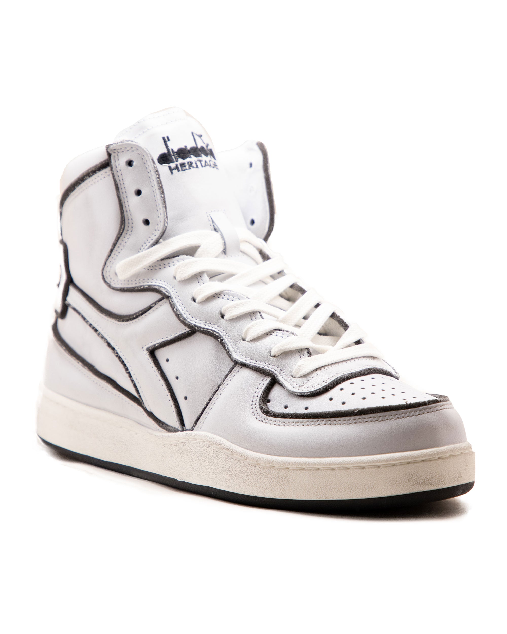 Diadora Mi Basket Used Bianco