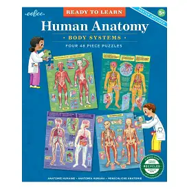 Eeboo Ready to Learn 48PC - Human Anatomy