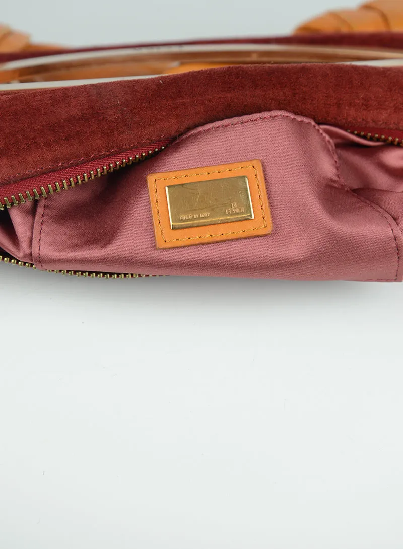 Fendi Borsa a mano in pelle arancio