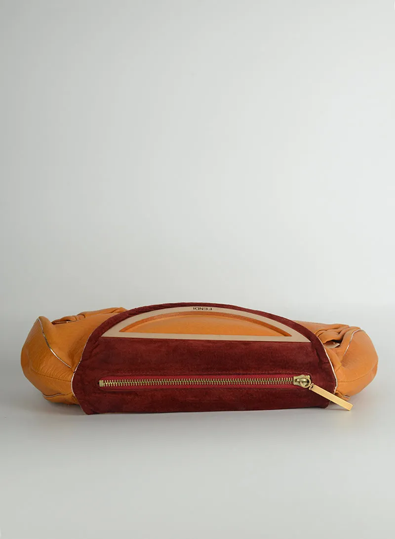 Fendi Borsa a mano in pelle arancio