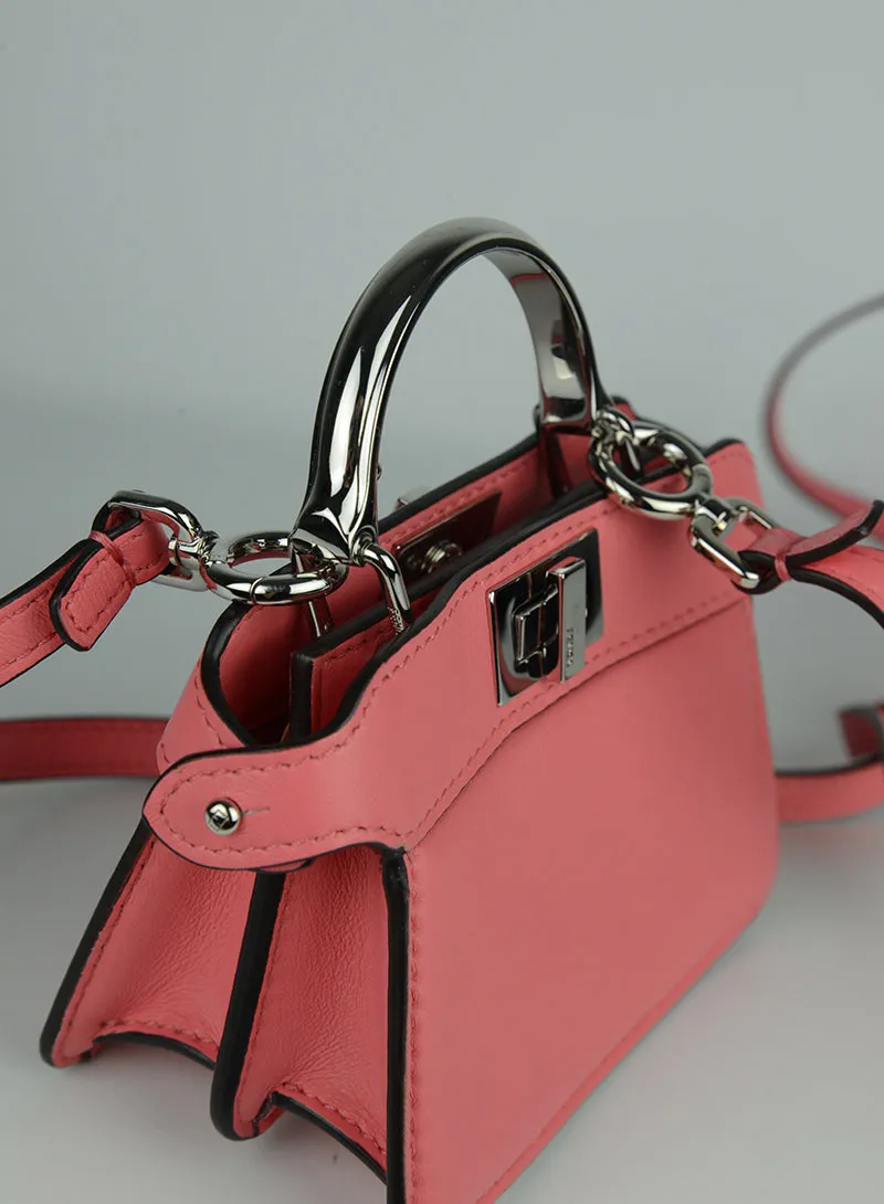 Fendi Borsa Micro Peekaboo rosa