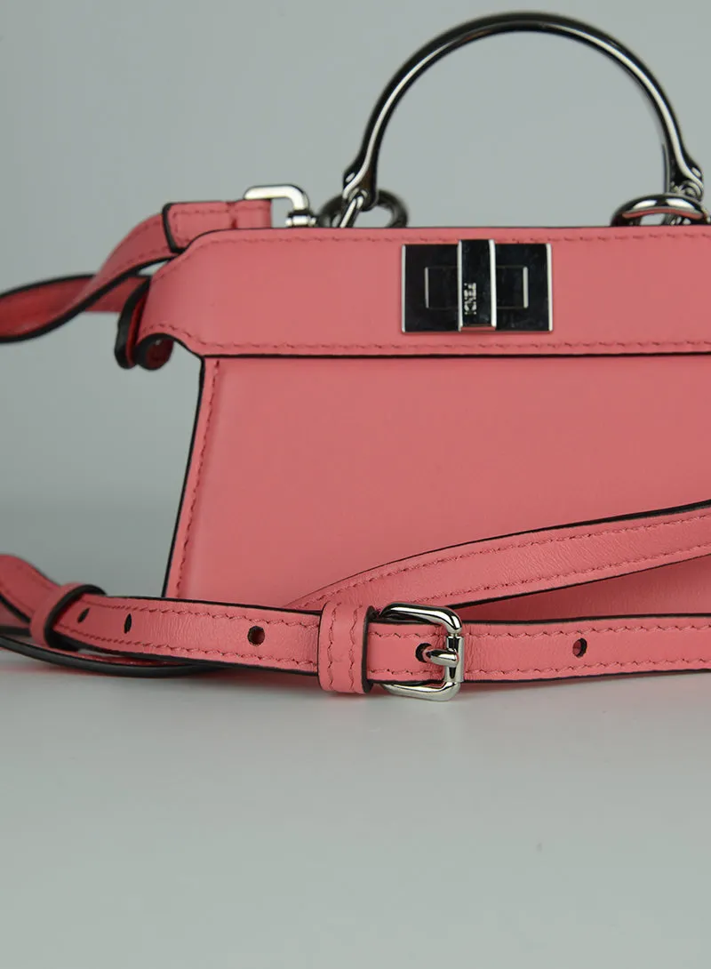 Fendi Borsa Micro Peekaboo rosa