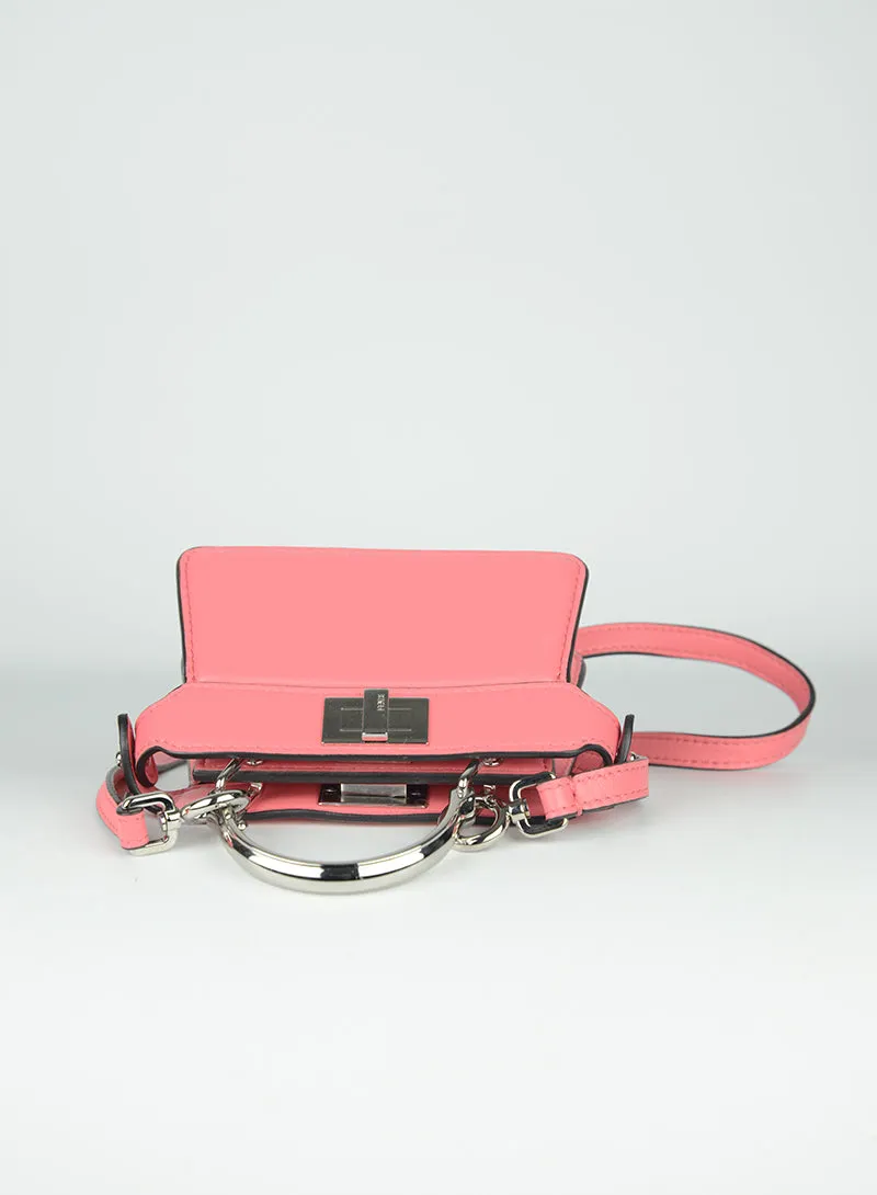 Fendi Borsa Micro Peekaboo rosa