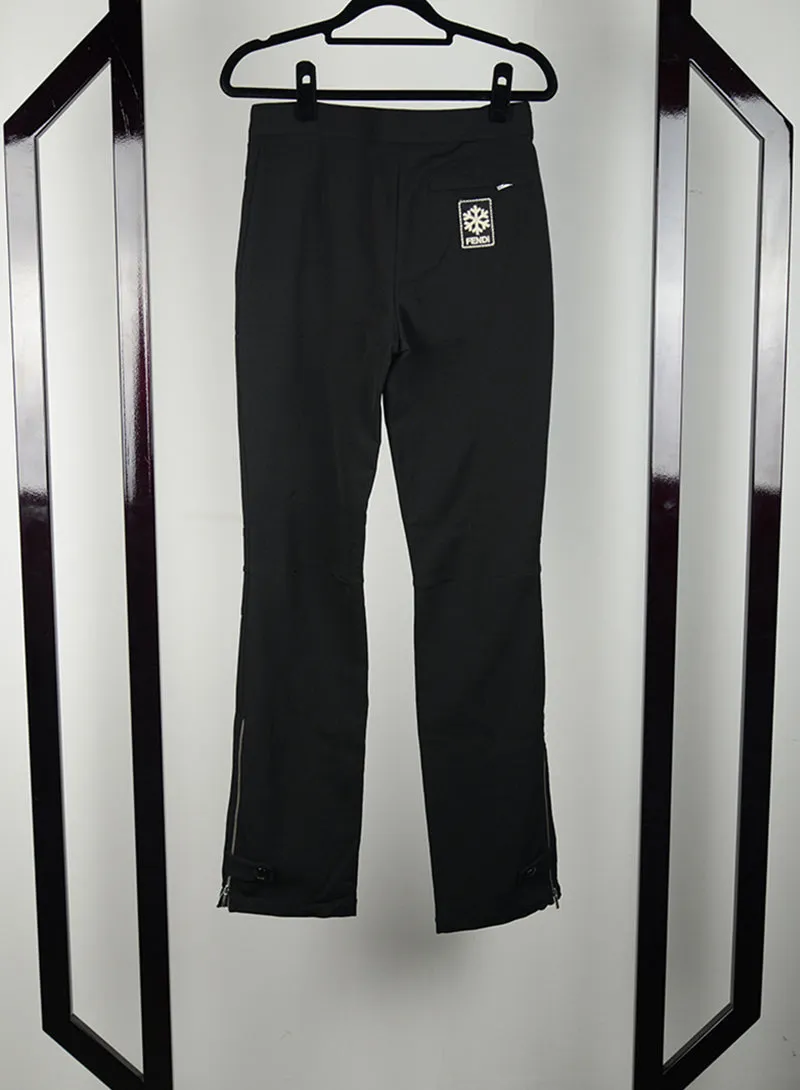 Fendi Pantalone da sci in tessuto tecnico nero - Tg. 40