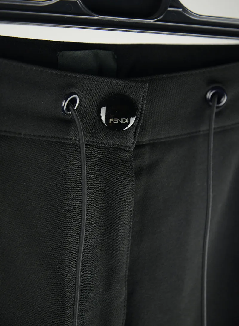 Fendi Pantalone da sci in tessuto tecnico nero - Tg. 40