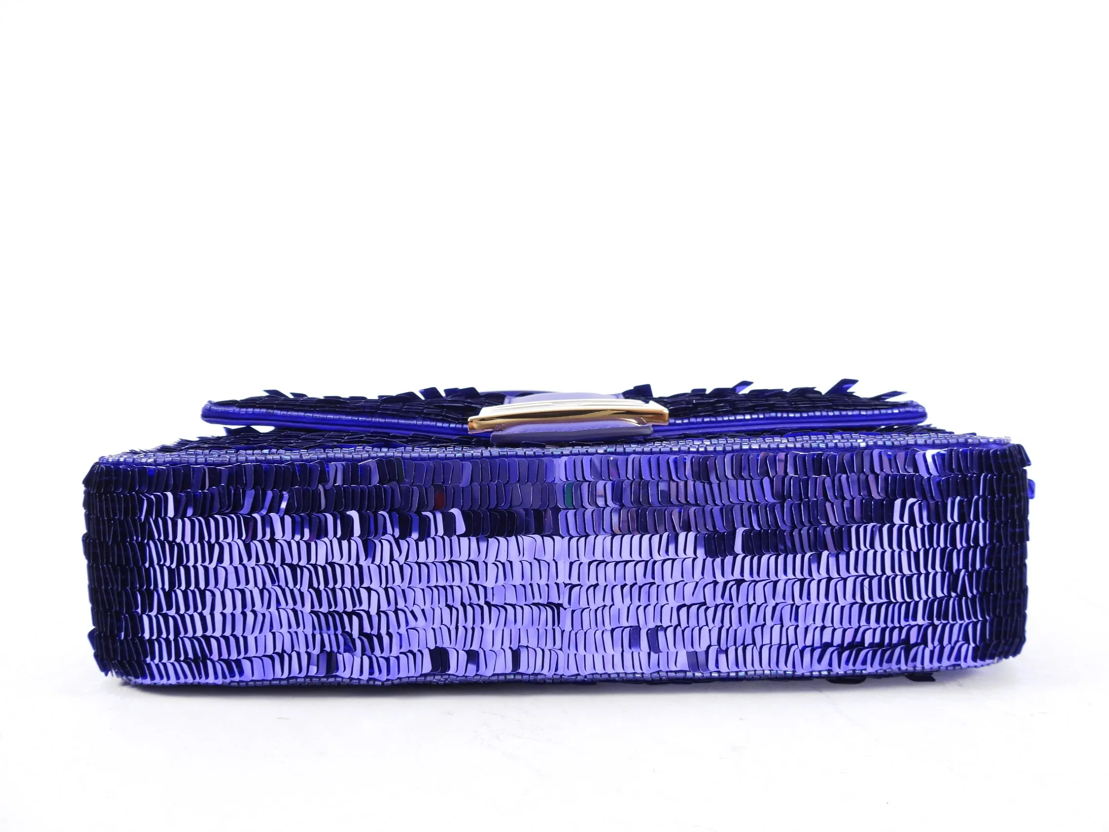 Fendi Purple Sequin Baguette 25th Anniversary