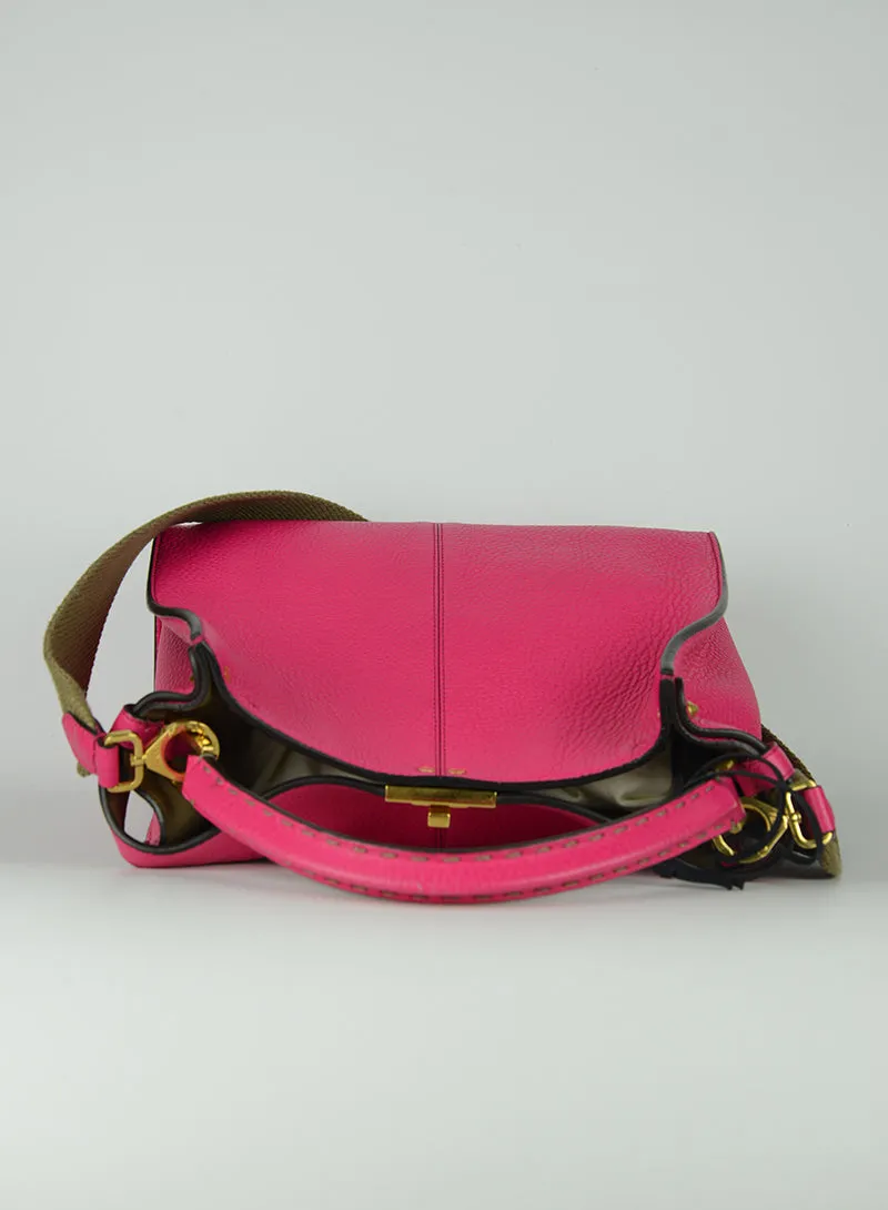 Fendi Selleria Borsa Peekaboo Isseu X-lite fucsia