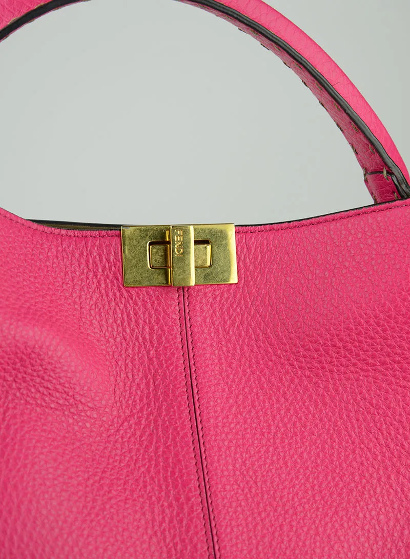 Fendi Selleria Borsa Peekaboo Isseu X-lite fucsia