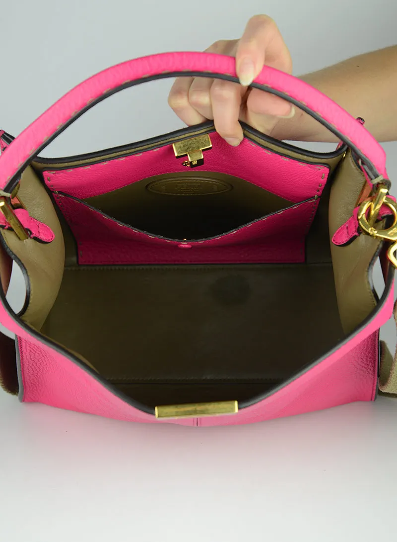 Fendi Selleria Borsa Peekaboo Isseu X-lite fucsia