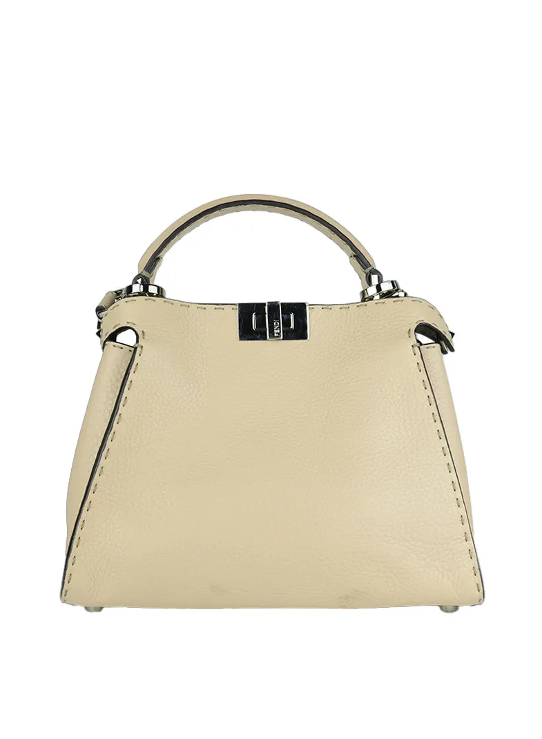 Fendi Selleria Peekaboo Iseeu in pelle rosa cipria