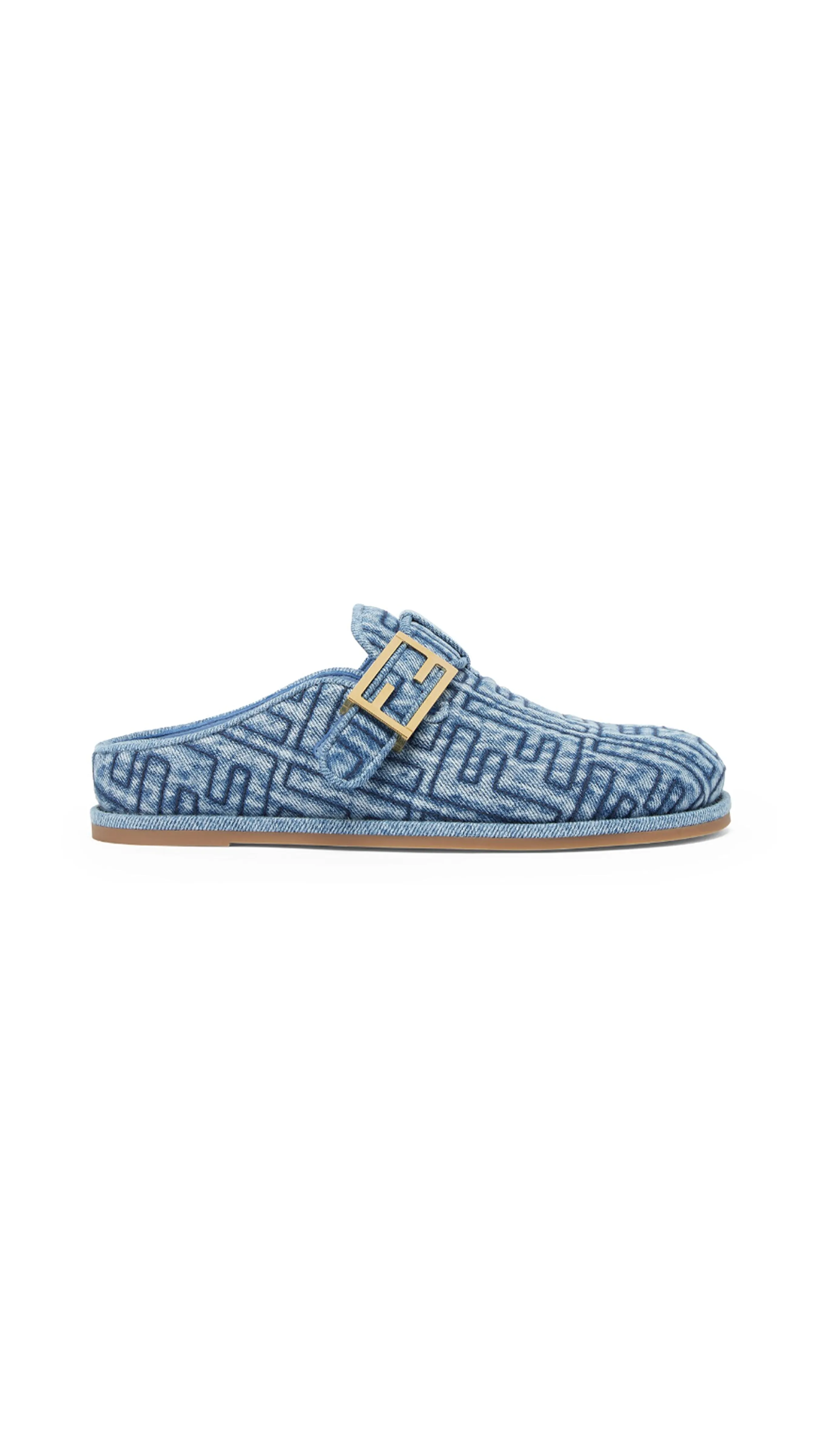 FF Fendi Feel Denim Mule - Indigo