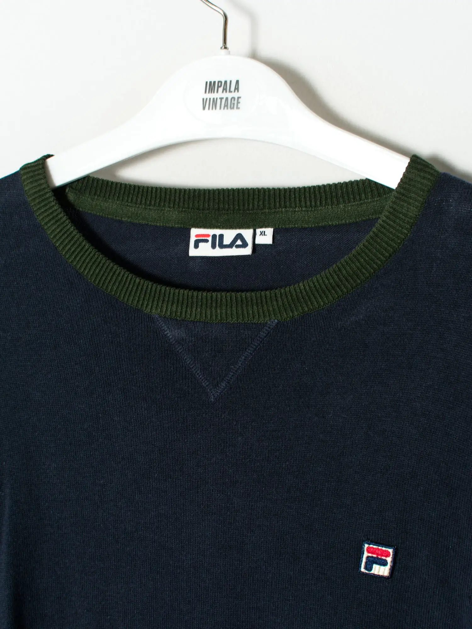 Fila Navy Blue & Green Light Sweater