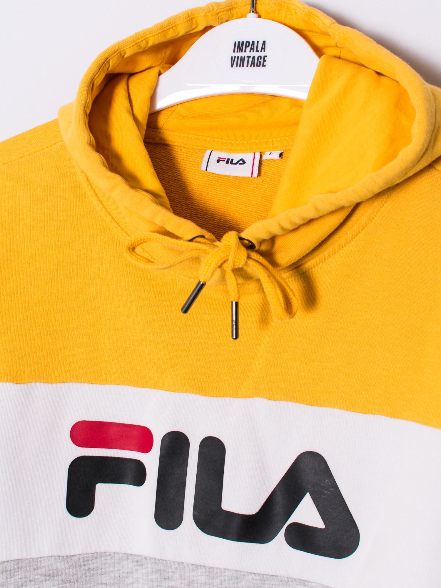 Fila Yellow & White Hoodie