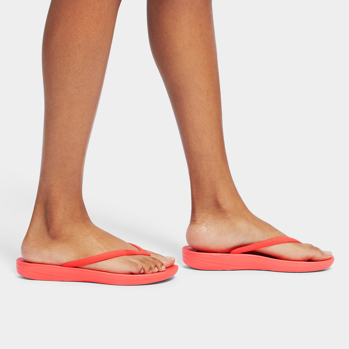 Fit Flop Iqushion Ergonomic Flip Flops Neon Orange    