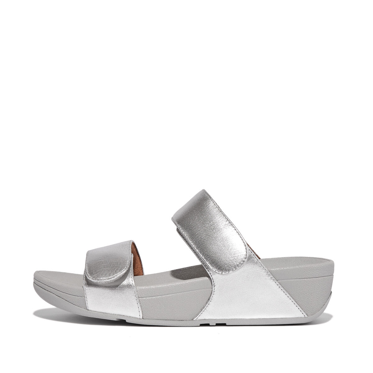 Fit Flop Lulu Adjustable Slides Silver     