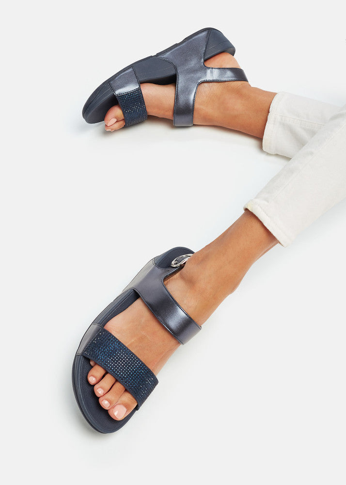 Fit-Flop Lulu Sandal Hotfix Midnight Navy    