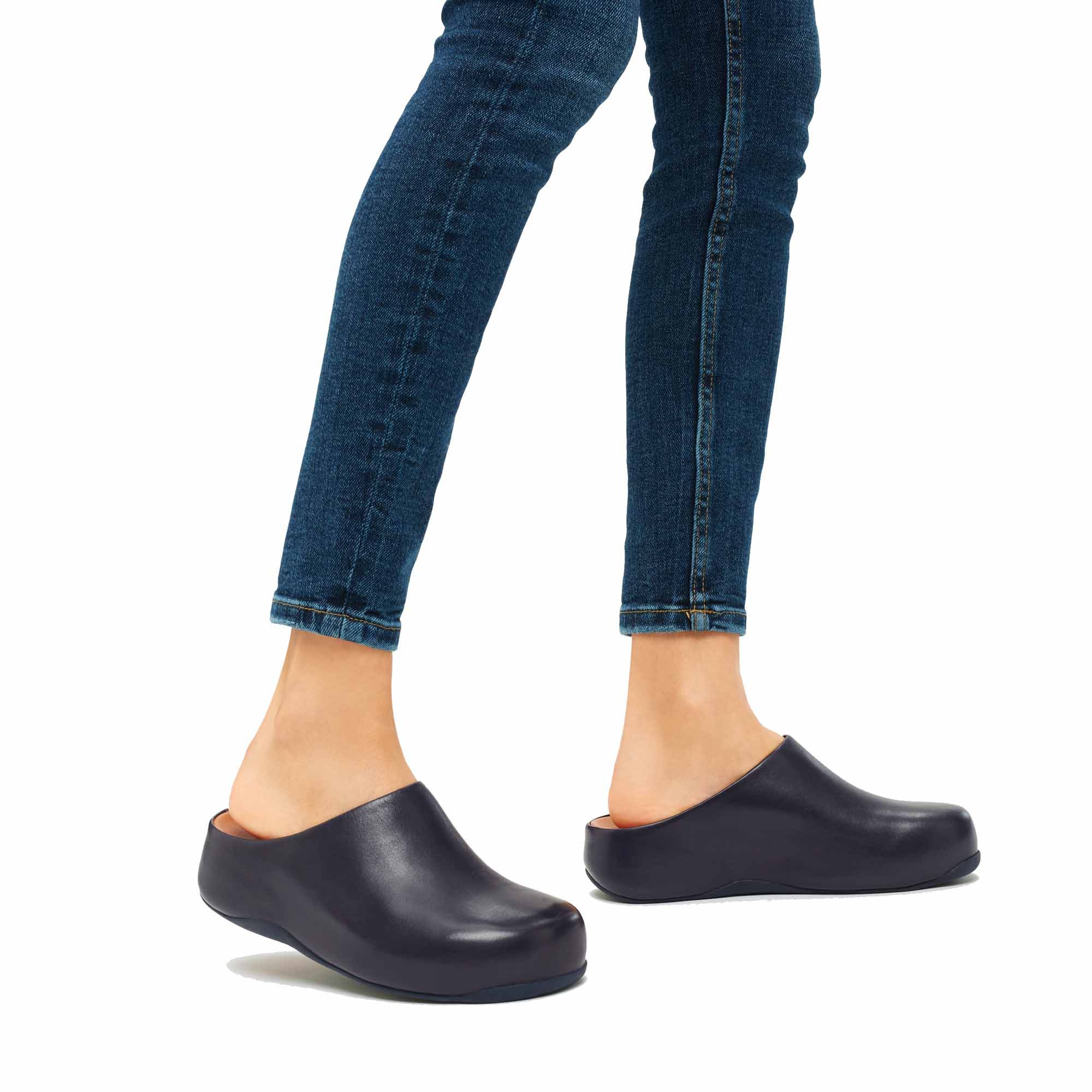 Fit-Flop Shuv Leather Midnight Navy       