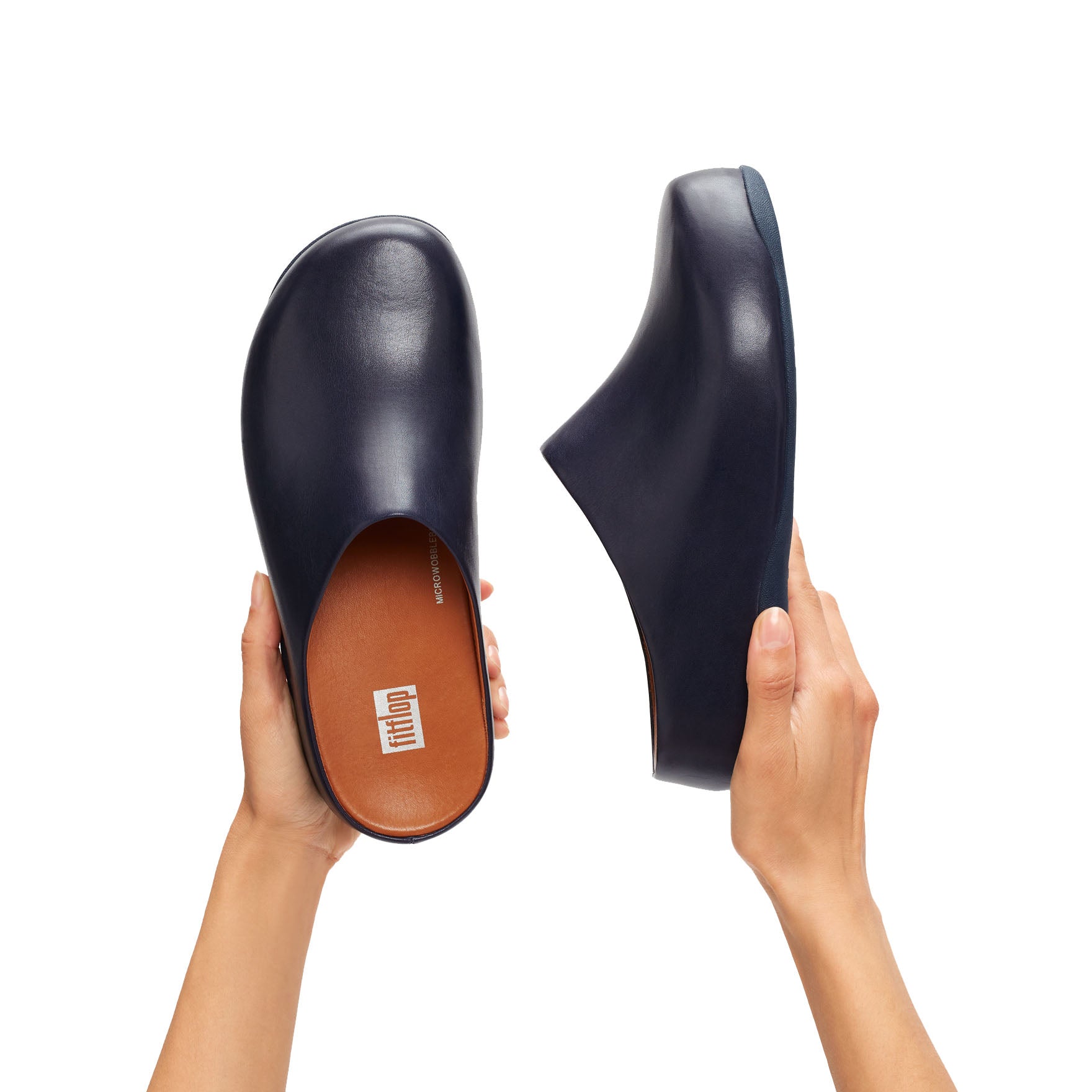 Fit-Flop Shuv Leather Midnight Navy       