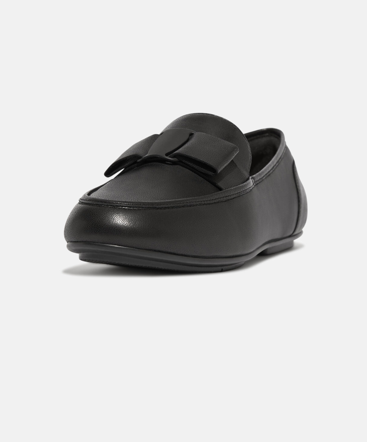 FitFlop Allegro Bow Leather Loafers Black