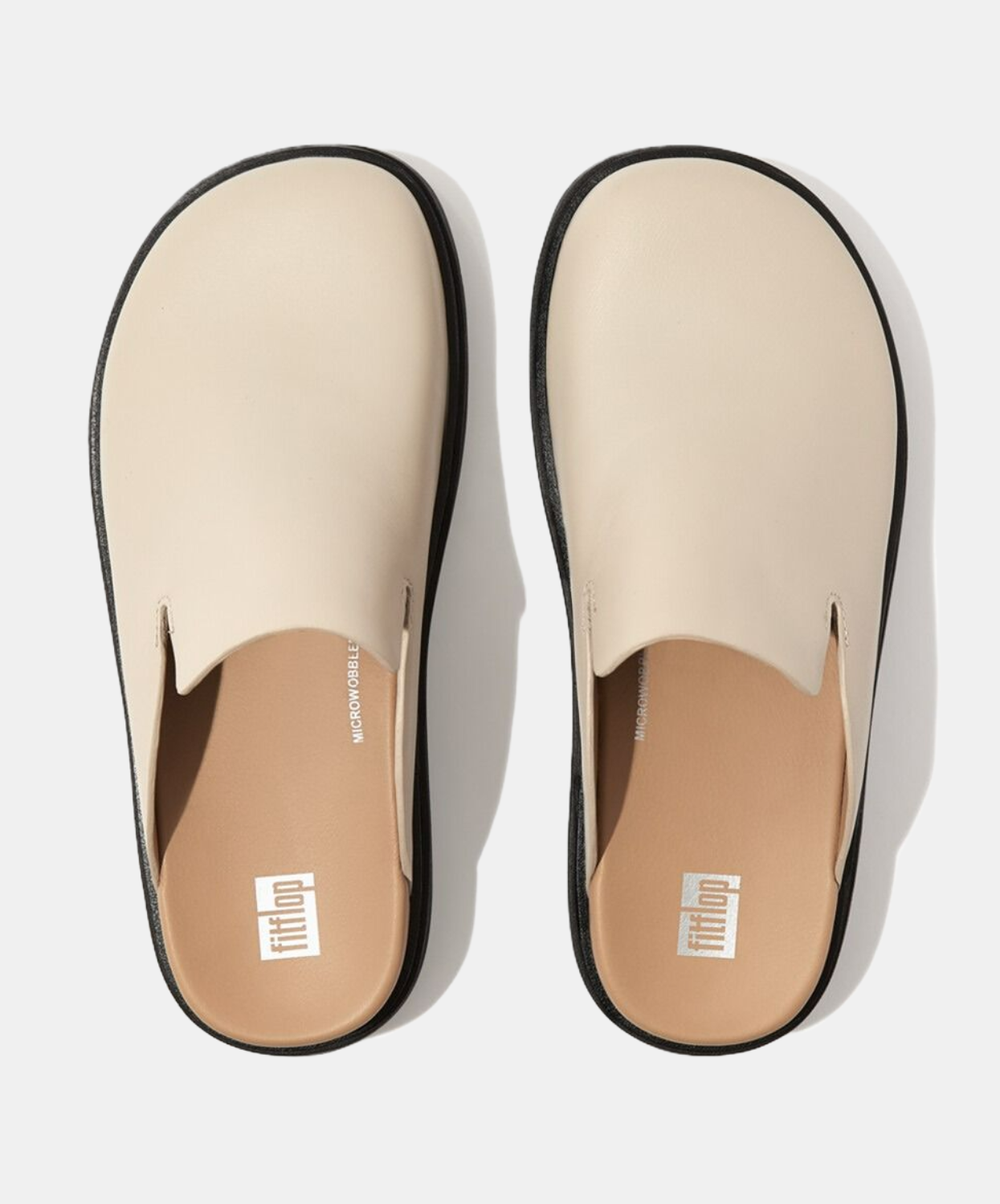 FitFlop Gen-FF Leather Mules Beige