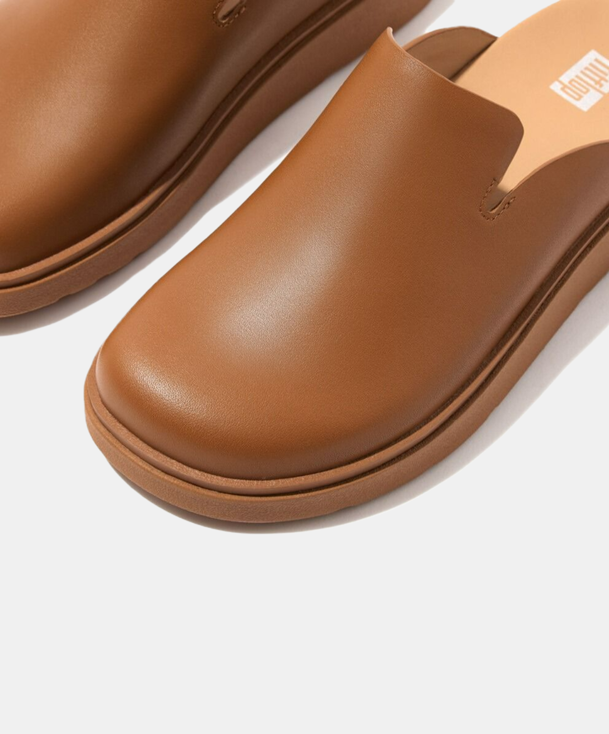 FitFlop Gen-FF Leather Mules Tan