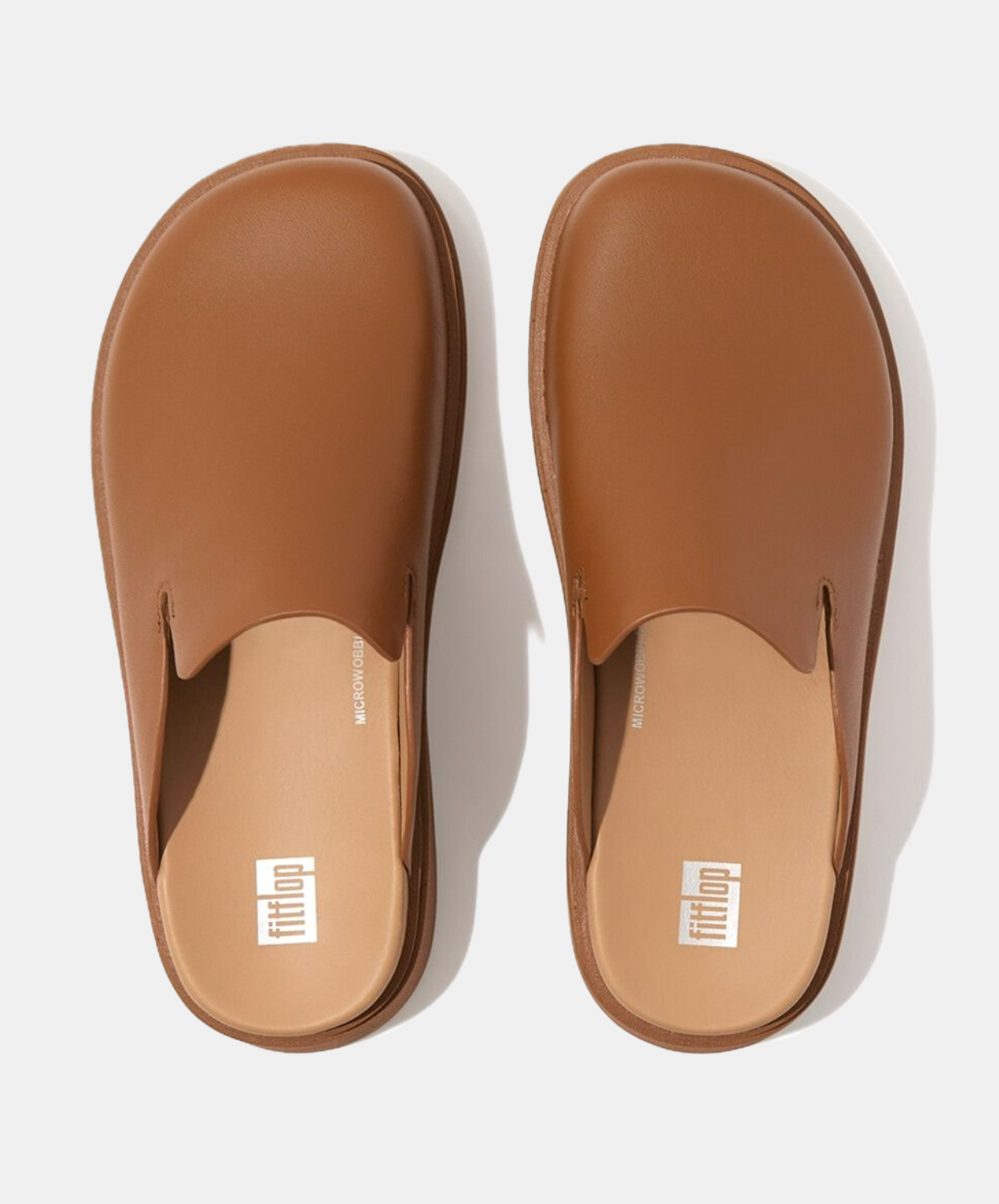 FitFlop Gen-FF Leather Mules Tan