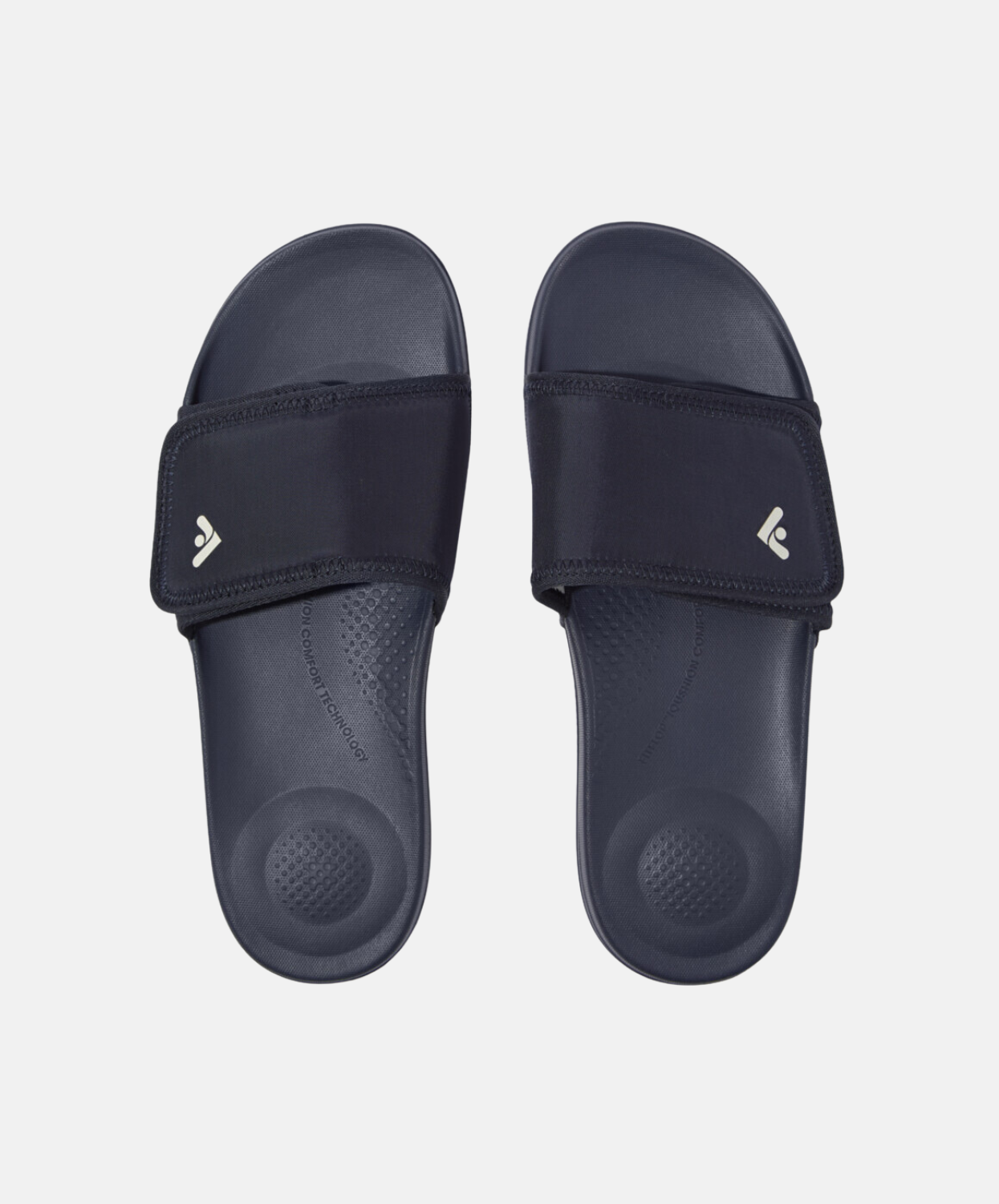 FitFlop iQushion Mens Adjustable Water-Resistant Slides Navy