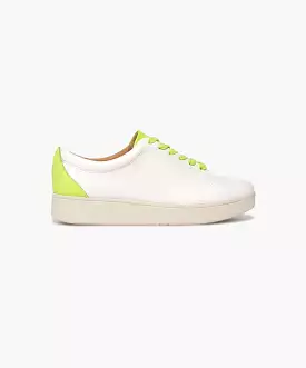 FitFlop Rally Leather Pop Sneakers Green