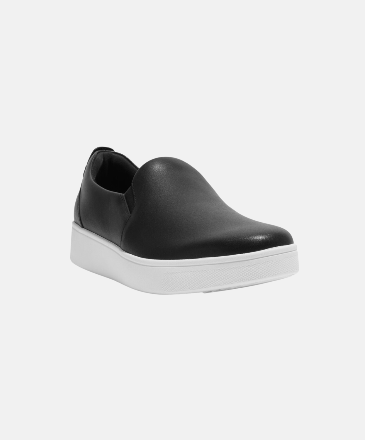 Fitflop Rally Leather Slip-On Skate Sneakers Black