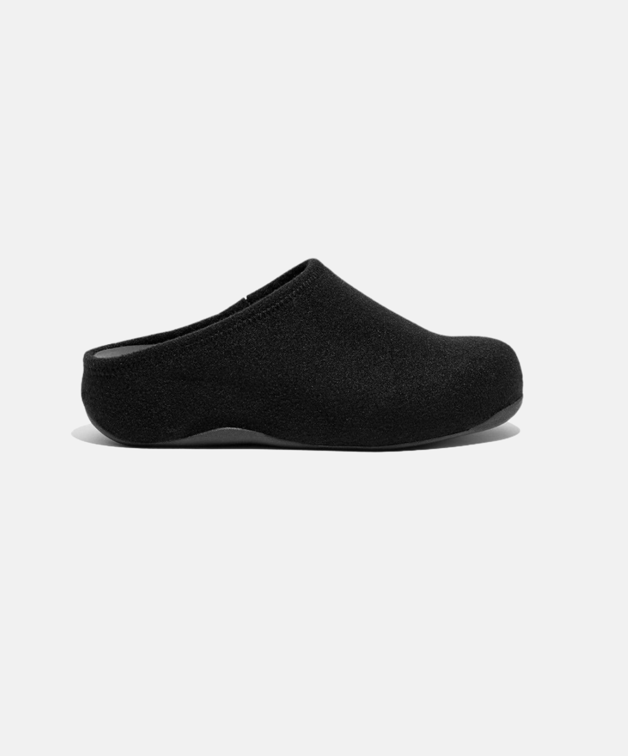 FitFlop Shuv Felt Clogs Black