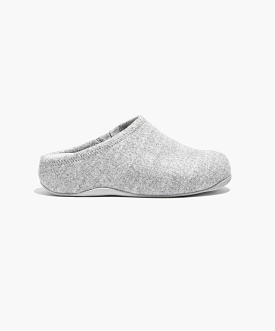 FitFlop Shuv Felt Clogs Grey