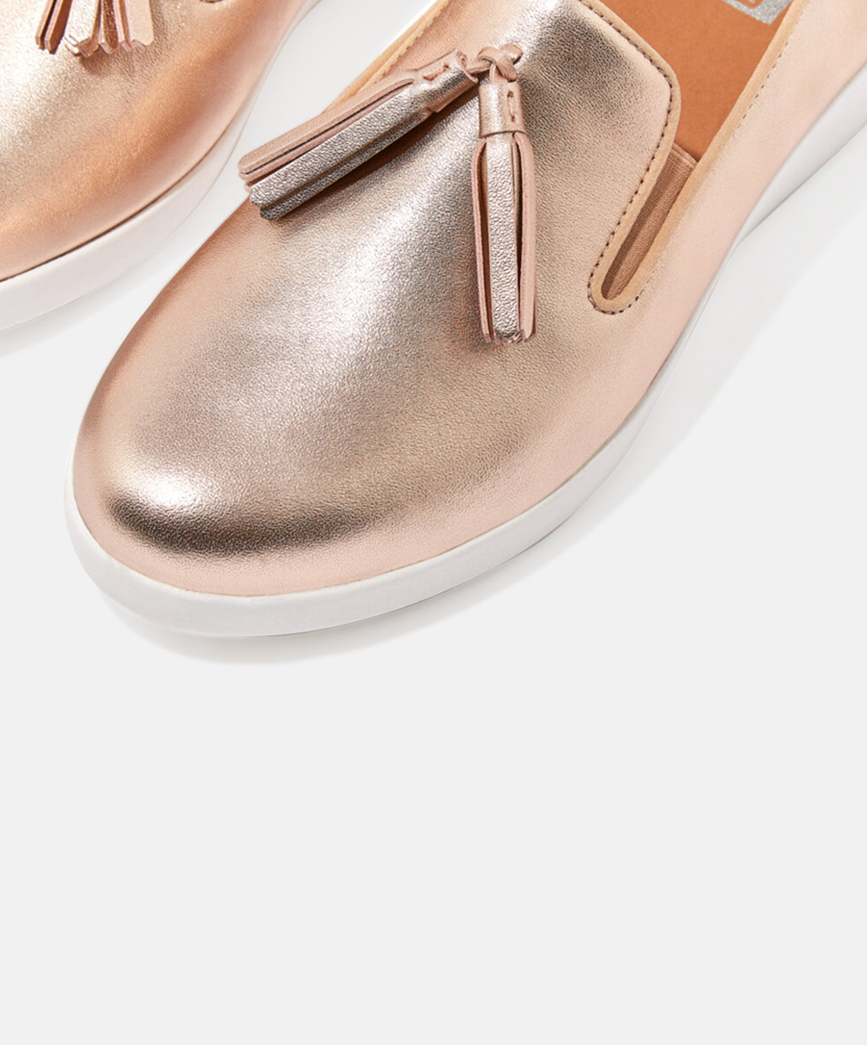 FitFlop Superskate Tassle Rose Gold Loafers