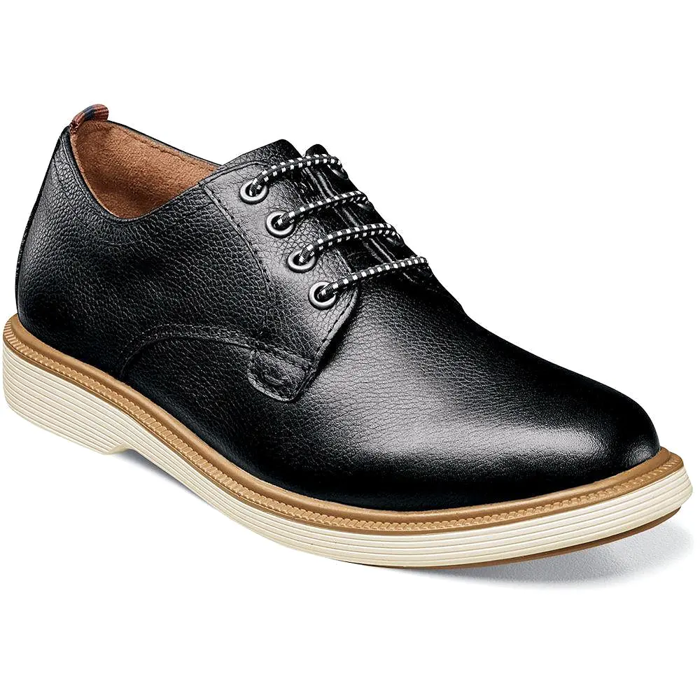 Florsheim Kids Boy's Sapacush Plain Toe Ox Black (Sizes 1-4)