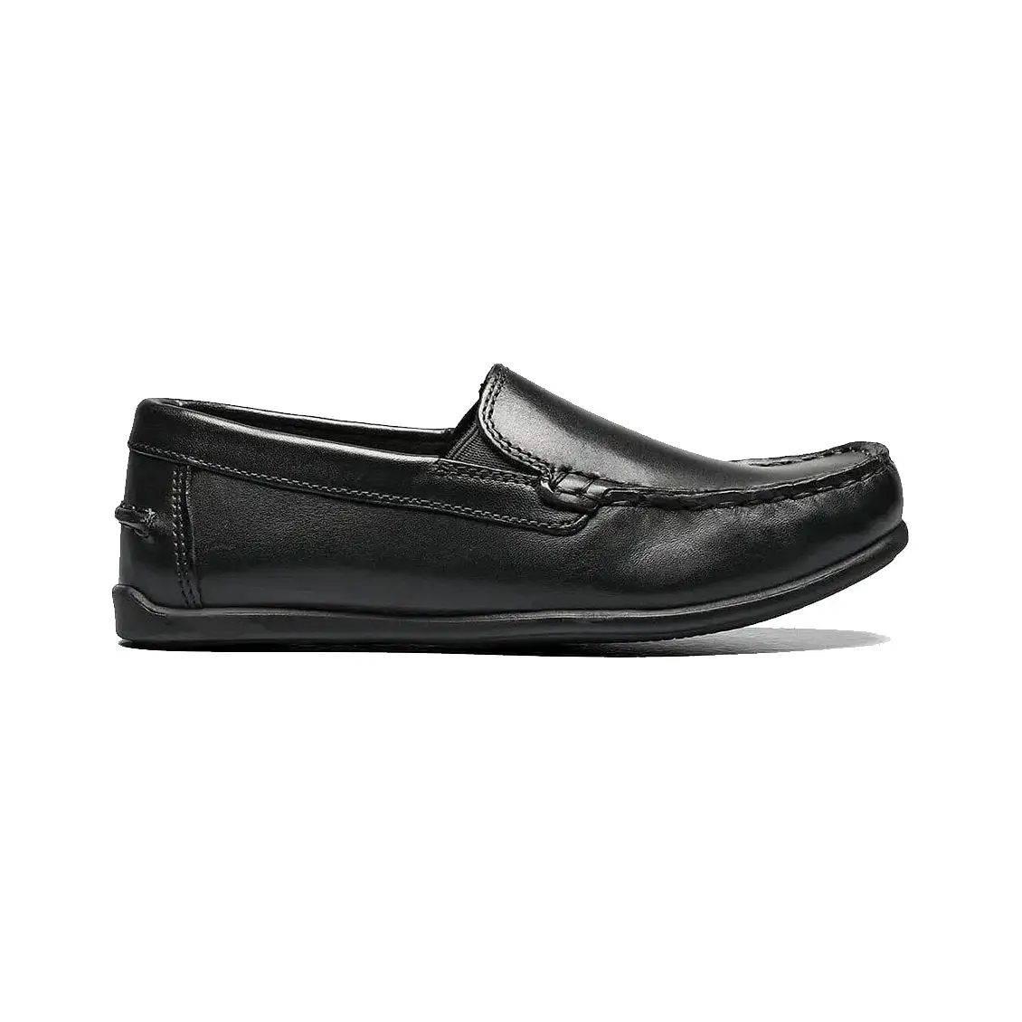 Florsheim Kids Jasper Venetian Jr. Black Leather (Sizes 1-6)