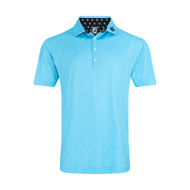 FootJoy Texture Print with Trim Pique Self Collar