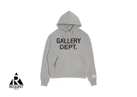 Gallery Dept. Center Logo Hoodie Grey