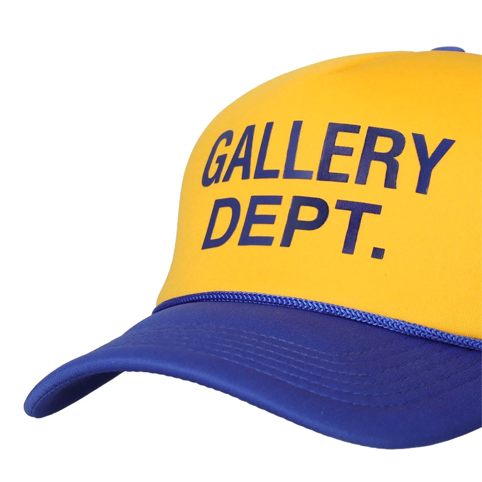 Gallery Dept. Logo Two-Tone Trucker Cap Blue Yellow