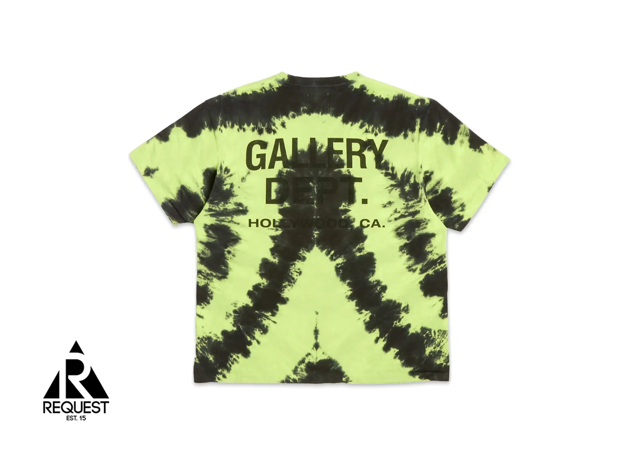 Gallery Dept. Peace Tee Tie Dye Lime Black