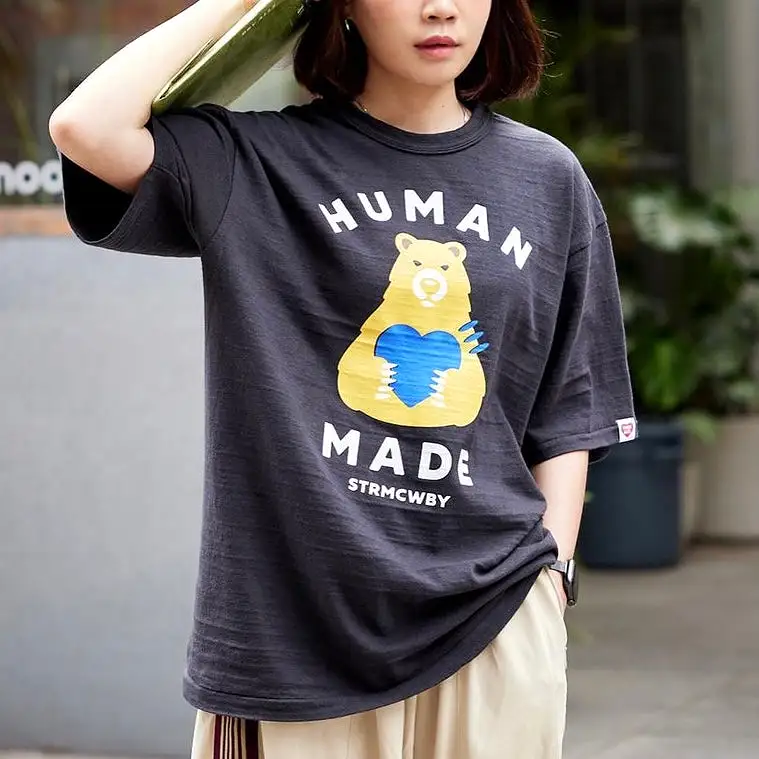 Human Made Bear Heart Tee Black