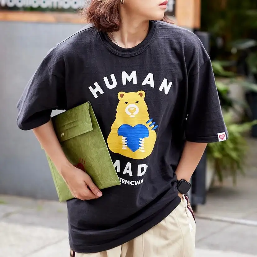 Human Made Bear Heart Tee Black